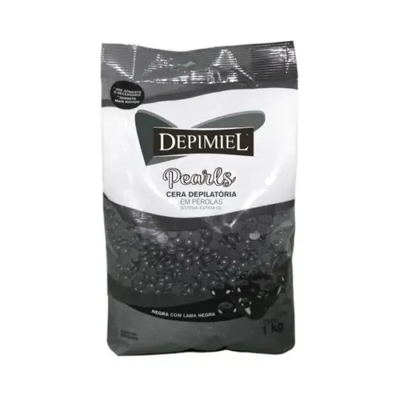 CERA DEPILATORIA NEGRA 1KG PEROLA
