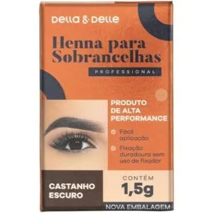 Henna Della&Delle Castanho Escuro 1,5g