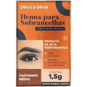 Henna Della&Delle Castanho Médio 1,5g