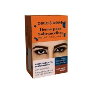 Henna Della&Delle Castanho Médio  3g