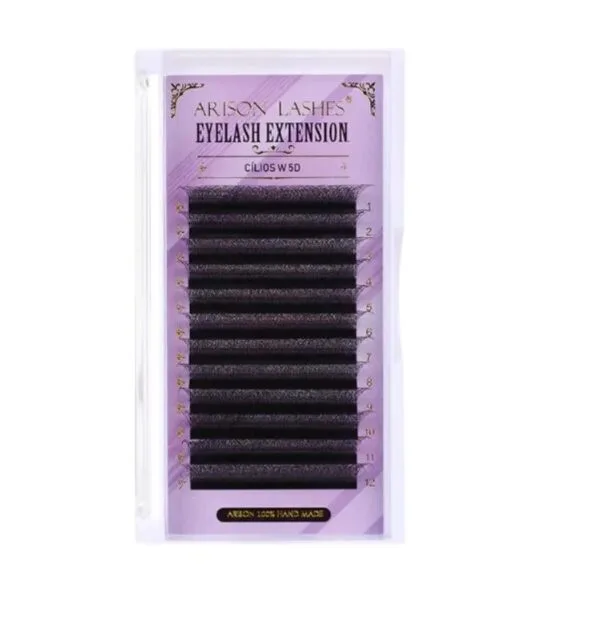 Cílios ARISON LASHES 5D "W" 0.07D  Mix