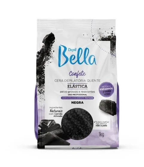 Cera Confete Negra Depilbella 1kg