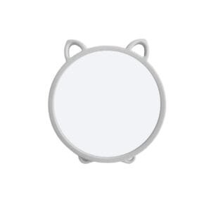 Espelho de Mesa Redondo Branco Gatinho