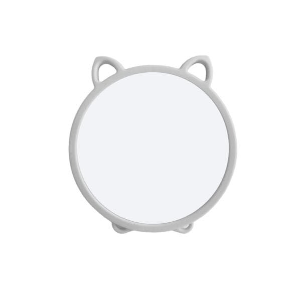 Espelho de Mesa Redondo Branco Gatinho