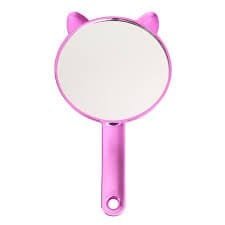 Espelho gatinho metalico rosa