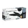Luva UNIGLOVES Black Nitrilica S/PÓ (Tam G)