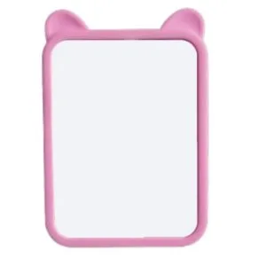 Espelho de Mesa Quadrado Lilás Gatinho
