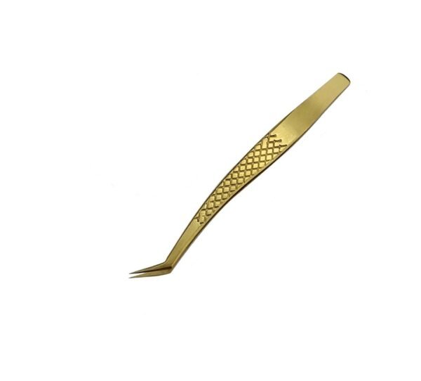 Pinça ziengli  semi curva dourado
