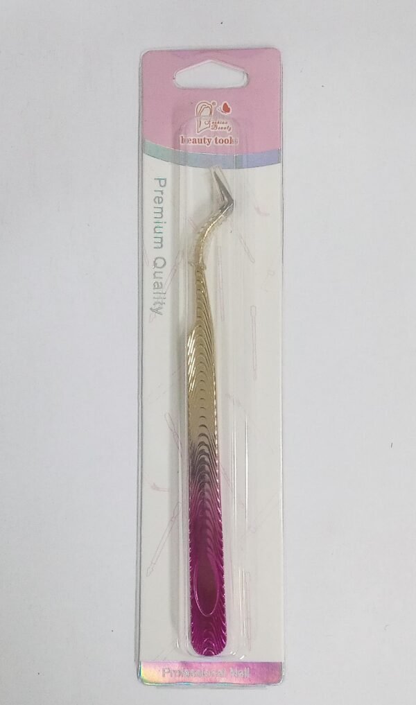 Pinça Tools S rosa com dourado