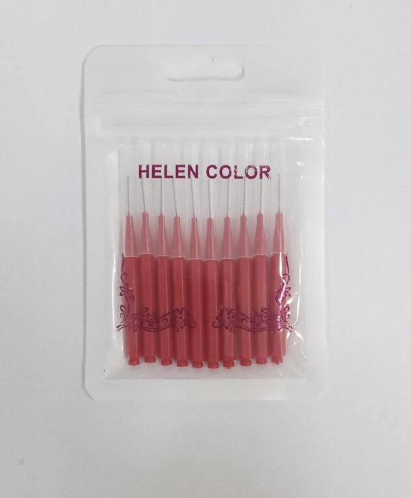 Escovinha C/10 para lash lifting Vermelho