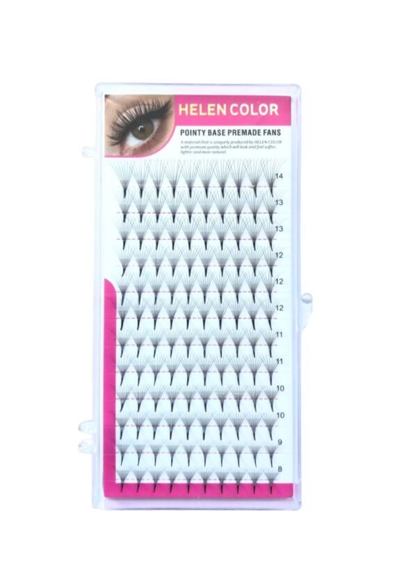 Cilios Helen Color Premade Fans 0.07D 10D Mix 08-14