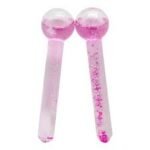 Mini Esfera Cromoterapia c/Glitter - Rosa