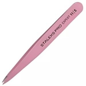 Pinça Design Staleks Rosa Ponta Fina TE-11-5