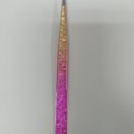 Pinça Tools semi reta rosa com dourado