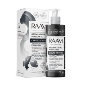 Máscara Facial  Raavi Purificante Carvão Ativado 110g