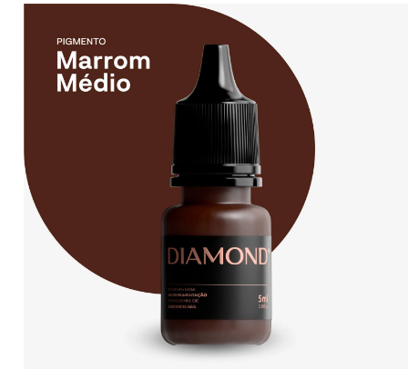 Pigmento Diamond 5 mls Marrom Medio