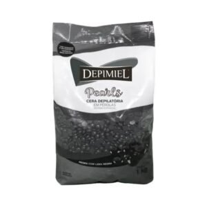 CERA DEPILATORIA NEGRA 1KG PEROLA