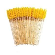 ESCOVINHA COM GLITTER C/50 AMARELO