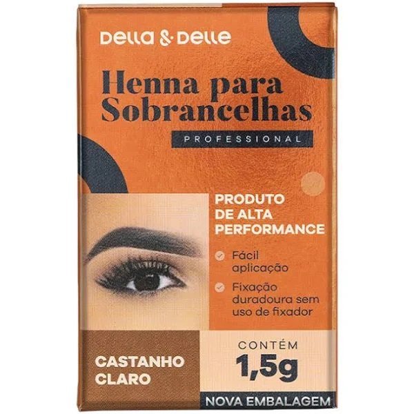 Henna Della&Delle Castanho Claro 1,5g