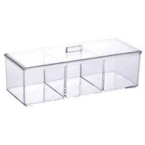 Organizador c/ Divisória e Tampa Paramount 23x9x8,5cm