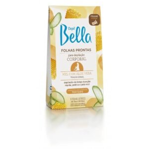Folhas Prontas Depilação Corporal depilbella Mel 16fls