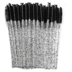 ESCOVINHA COM GLITTER C/50 PRETO