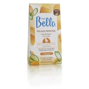 Folhas Prontas Depilação Facial depilBella Mel 16fls