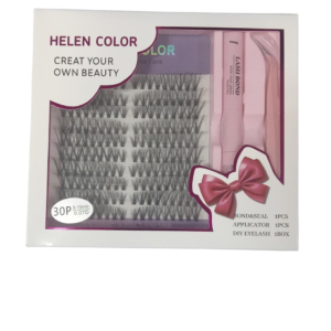 Kit Tufo Hellen Color (cola e pinça) mix 8 ao 16 (40p)
