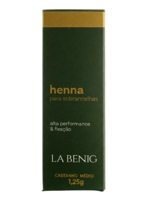 Henna La Benig Castanho Médio 1,25 G