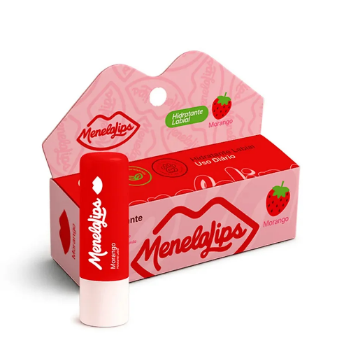 Hidratante Labial Menela Morango 3.6g