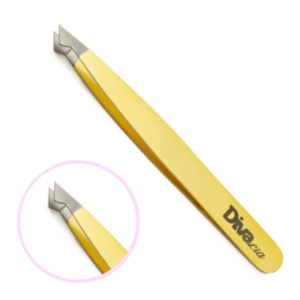 Pinça Design Diva Diagonal Dourada