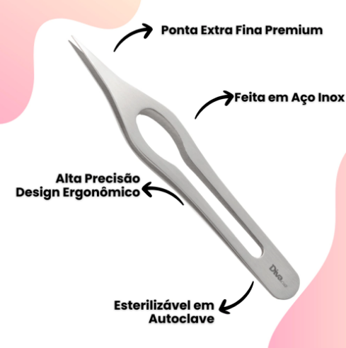 Pinça Design Diva Ponta Fina Premium - Imagem 2