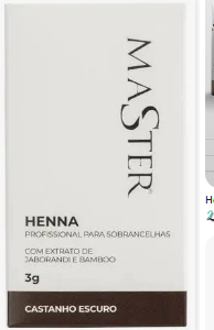 Henna Master Castanho Escuro 3 G