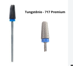 Broca Fresa de tungstenio Tronco conica topo reto 717EG (premium) Brilho
