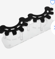 SUPORTE PARA PINÇAS FORMATO DE CILIOS PRETO